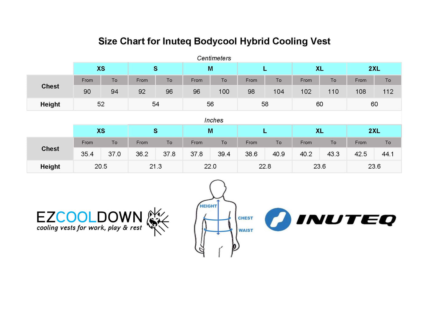 Vervanging BodyCool Hybrid koelvest